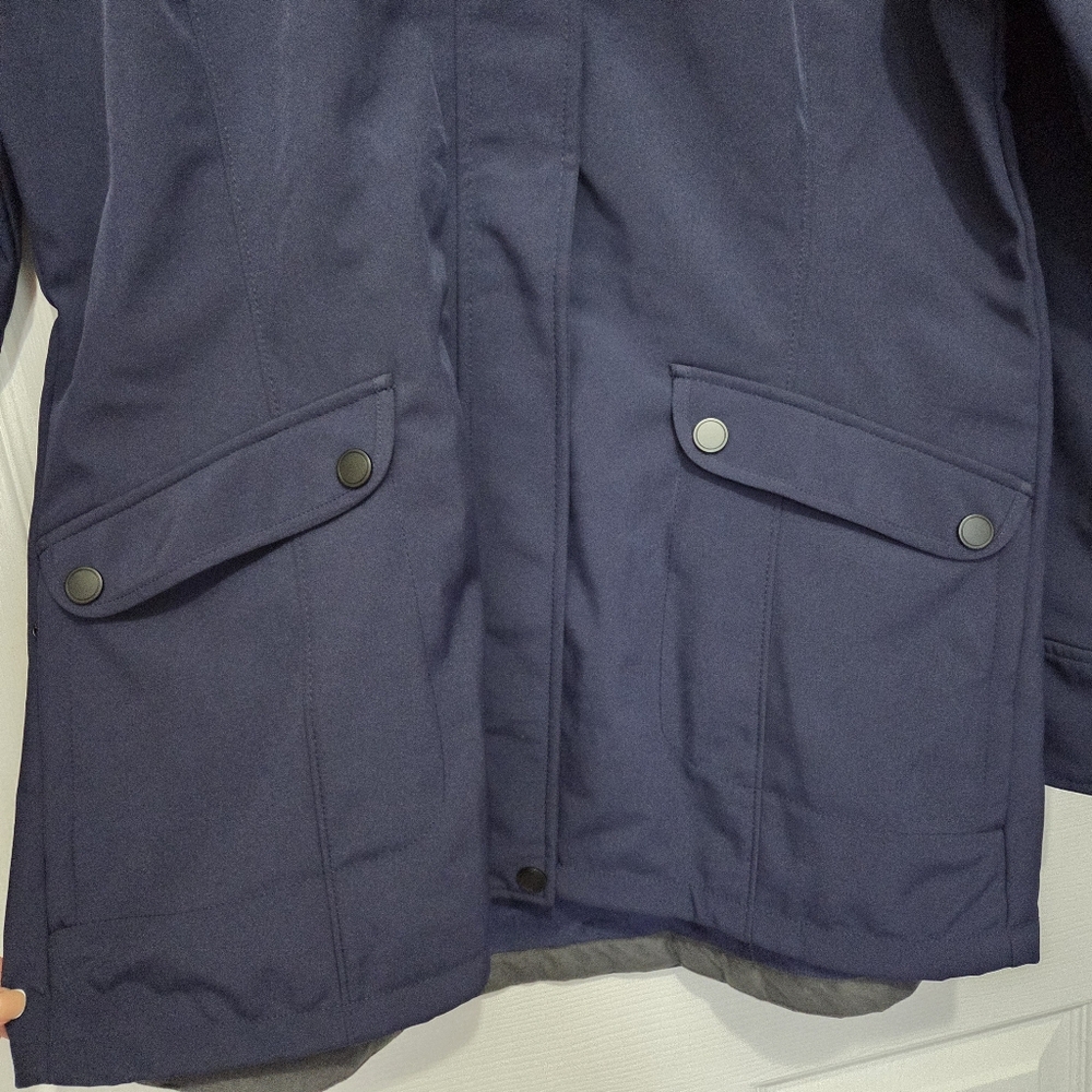 ZeroXposur women's all season Softshell Full Zip Navy Blue jacket Size Medium - Picture 2 of 14